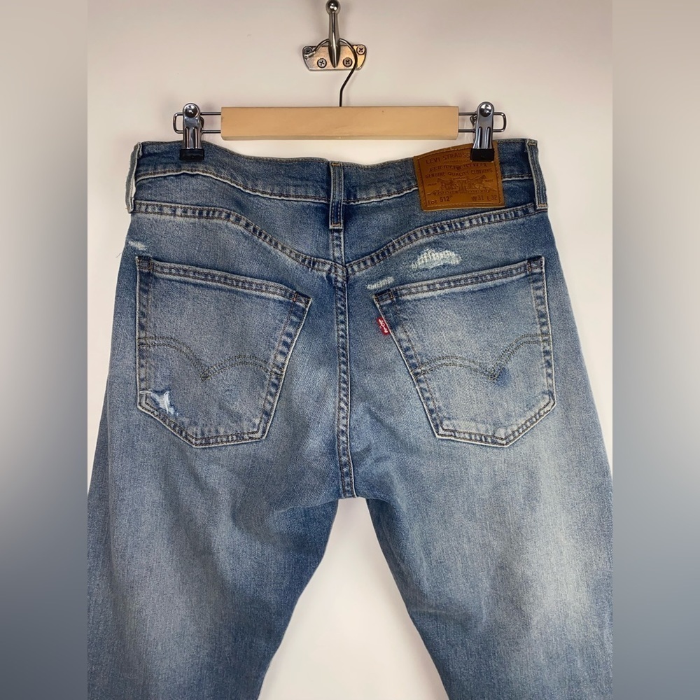 New Levi's 512 reworked patches re/done sewn Size‎ 31 - Picture 6 of 14